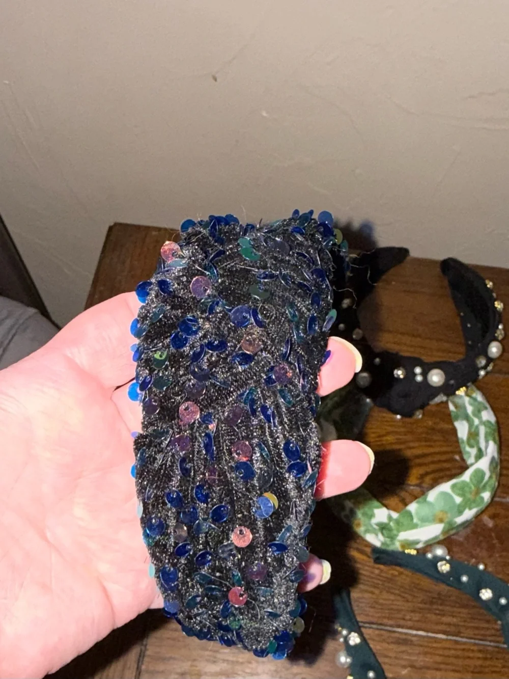 Women or kids Knotted Beaded Headband - Assorted Colors